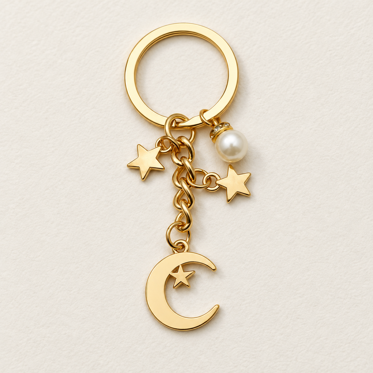 Little Orbit Moon & Star Keyring